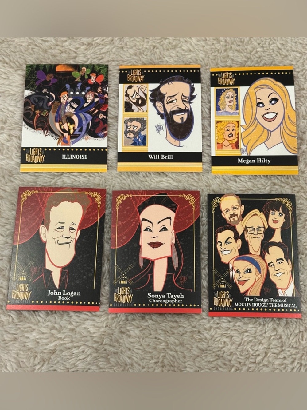 lights of broadway trading cards